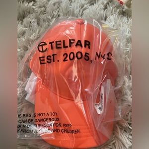 Orange telfar hat